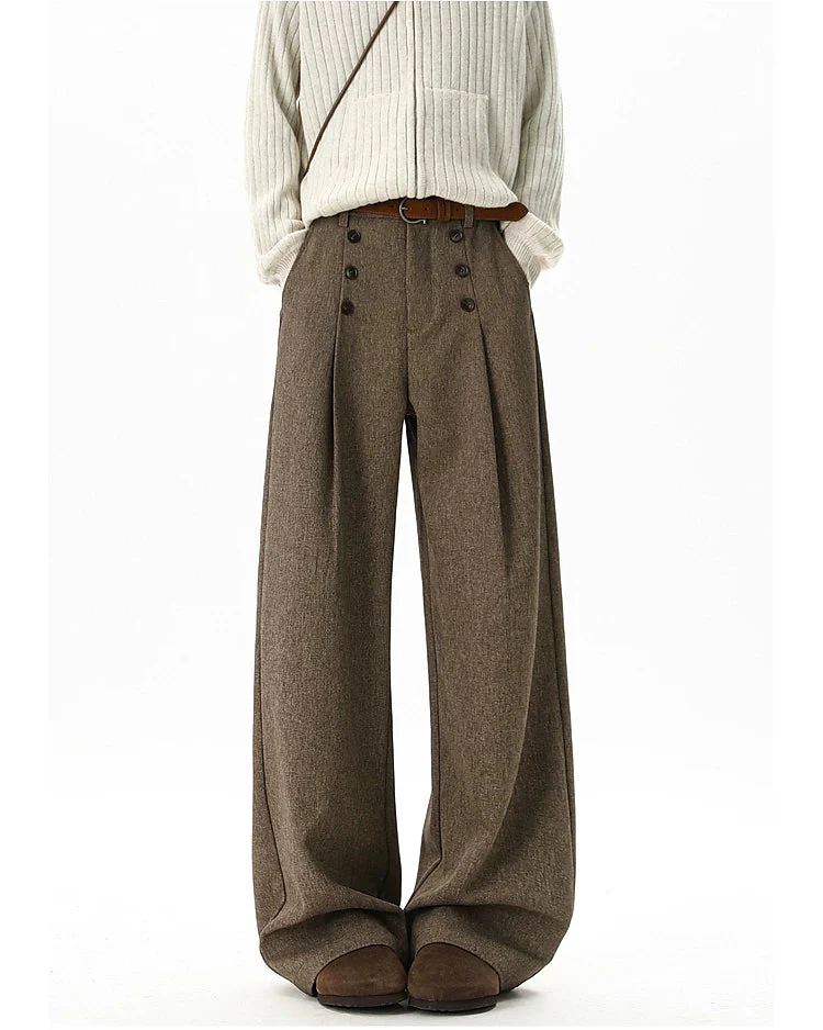 Wide Leg Straight Fit Pants - Image 5