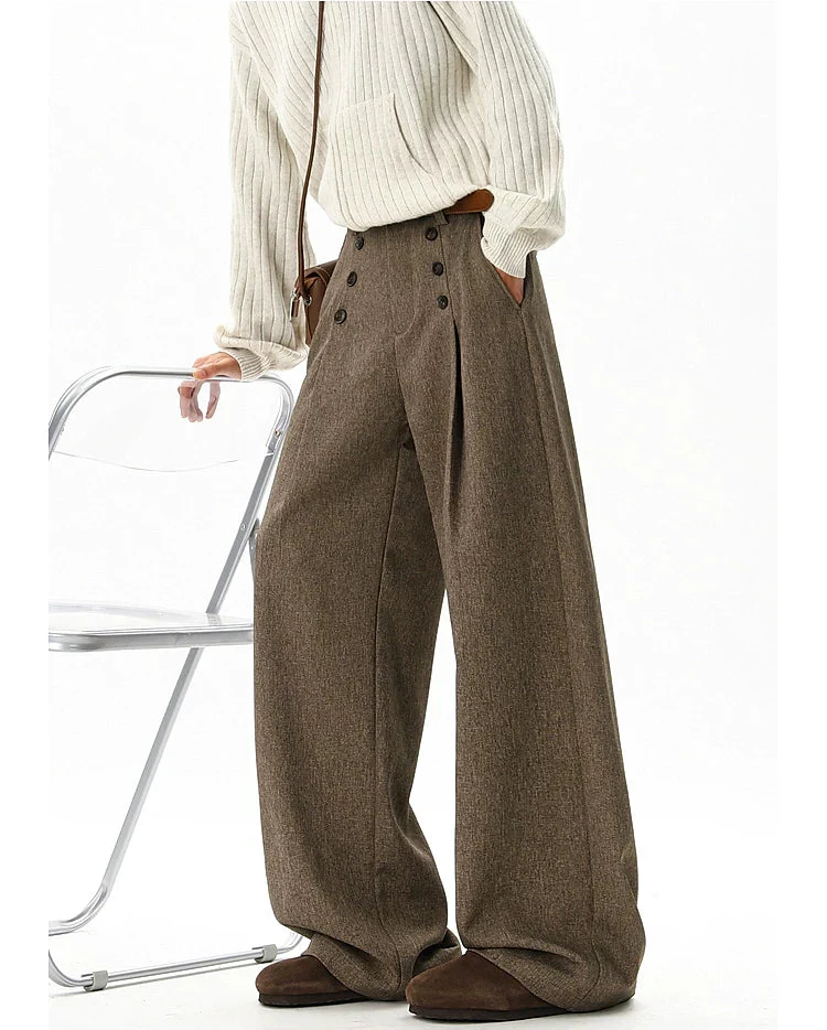 Wide Leg Straight Fit Pants - Image 6