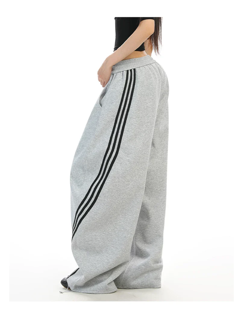 Wide-Leg Three-Stripe Sweatpants - Image 6