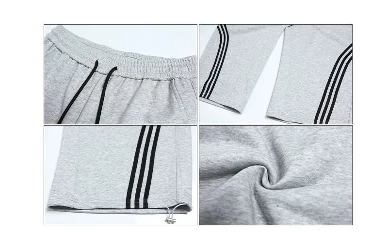 Wide-Leg Three-Stripe Sweatpants - Image 7