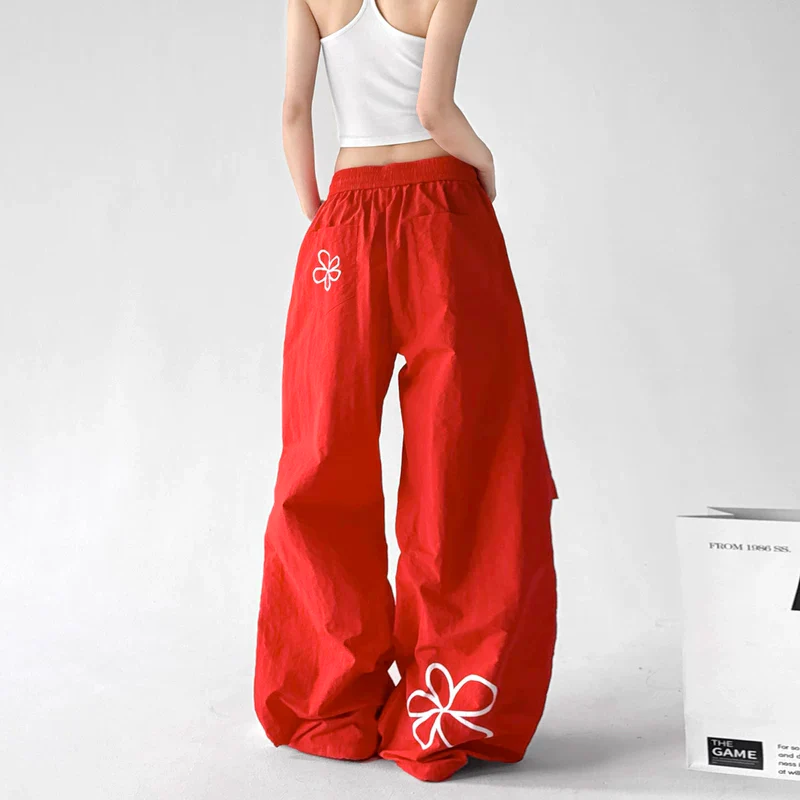 Floral Print Wide Leg Workwear Pants - Image 12