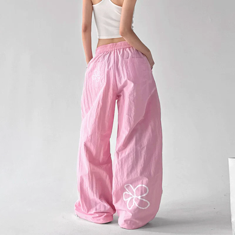 Floral Print Wide Leg Workwear Pants - Image 13