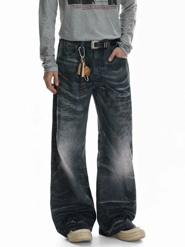 Winged Snow Leopard Print Pants - Image 3