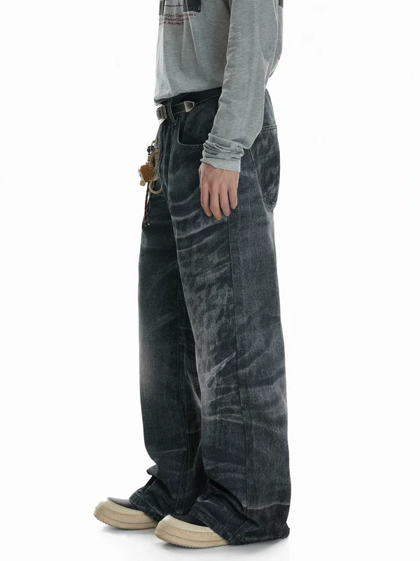 Winged Snow Leopard Print Pants - Image 4