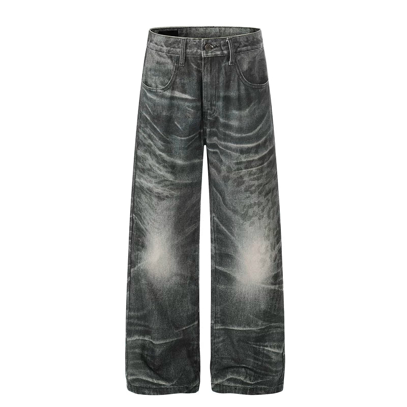 Winged Snow Leopard Print Pants - Image 6