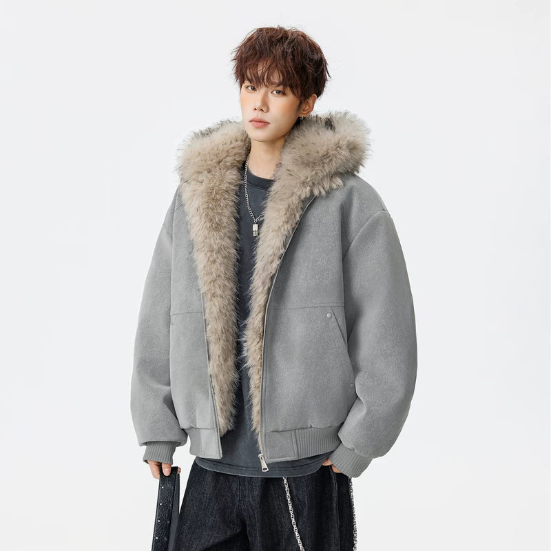 Winter Hooded Fur Lined Jacket - Image 3