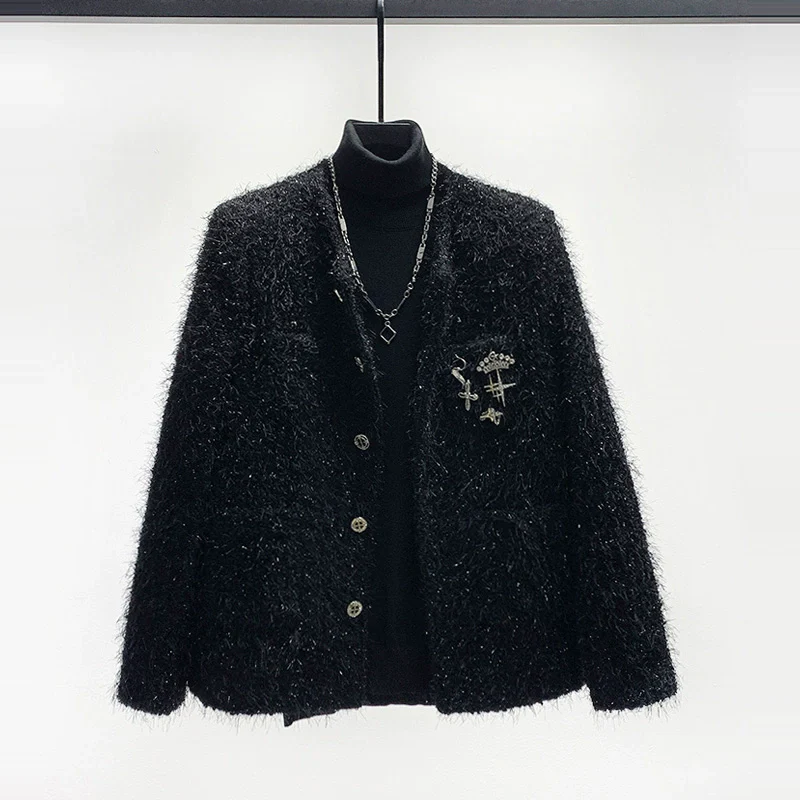 Wool Round Neck Tassel Jacket