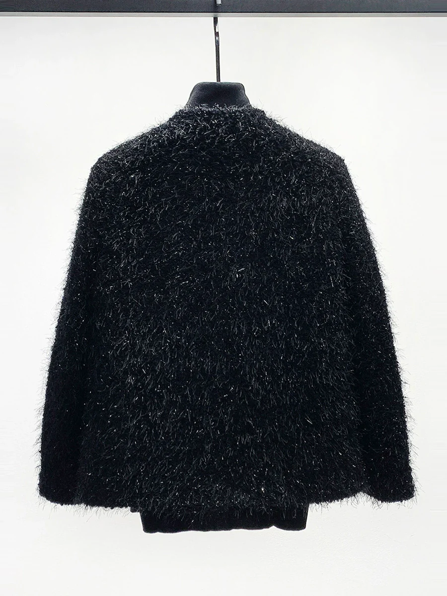 Wool Round Neck Tassel Jacket - Image 2