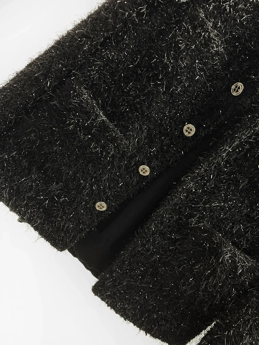 Wool Round Neck Tassel Jacket - Image 5