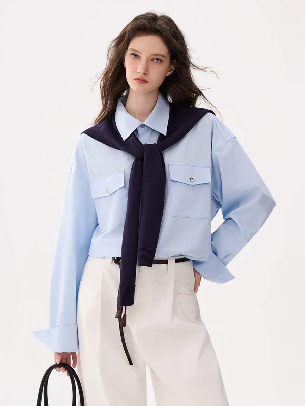 Workwear Long Sleeve Button Down Shirt - Image 2