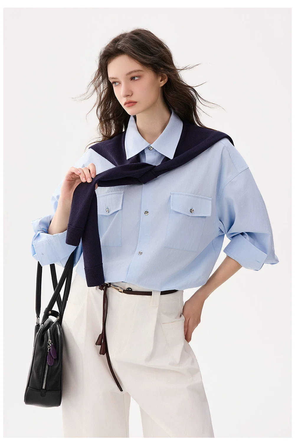 Workwear Long Sleeve Button Down Shirt - Image 4