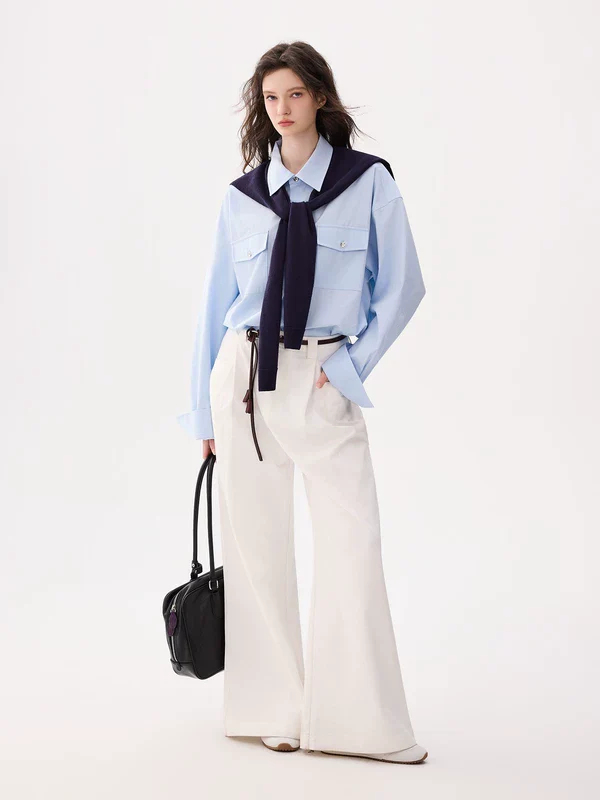 Workwear Long Sleeve Button Down Shirt - Image 6
