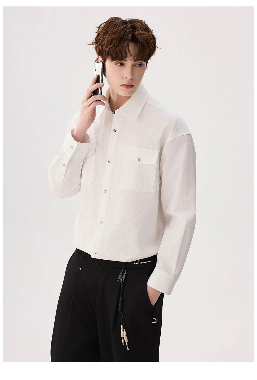 Workwear Long Sleeve Button-Up Shirt - Image 2