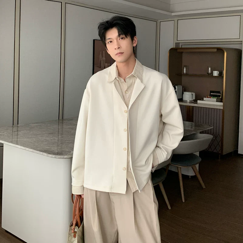 Wrinkle-Free Faux Layered Button Shirt - Image 6