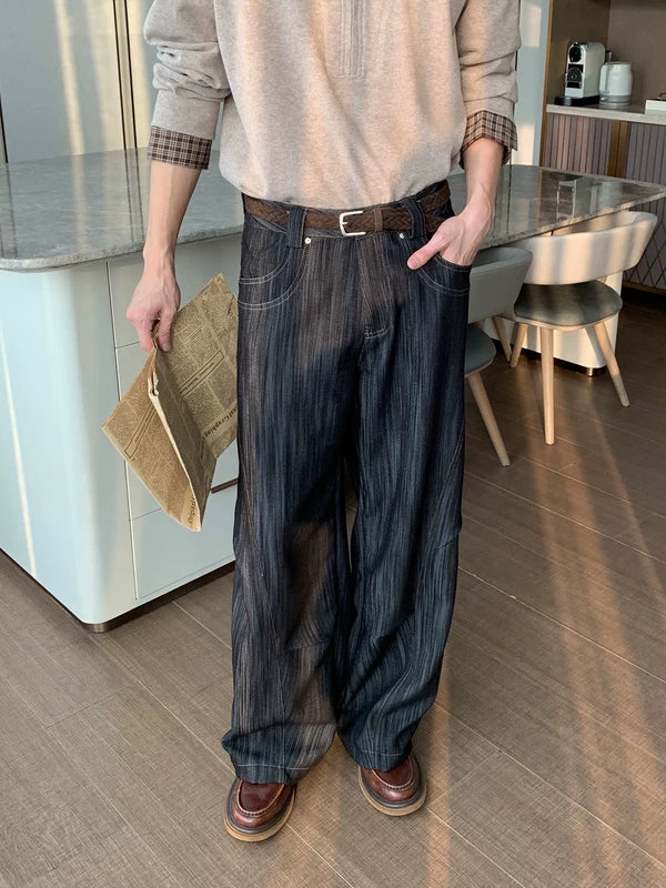 Wrinkle-Free Straight-Leg Loose Pants - Image 2