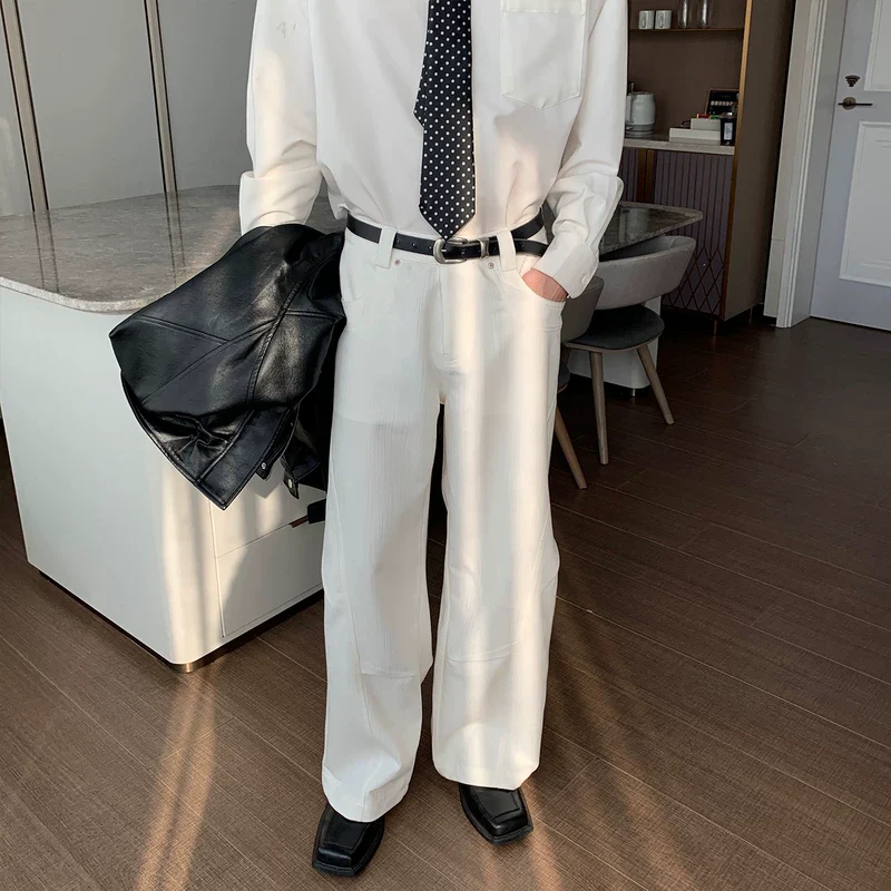 Wrinkle-Free Straight-Leg Loose Pants - Image 3
