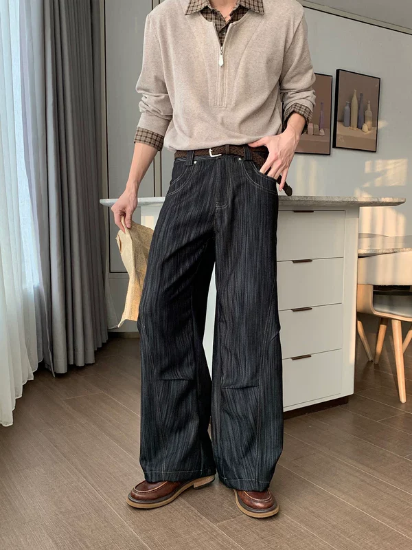 Wrinkle-Free Straight-Leg Loose Pants - Image 4