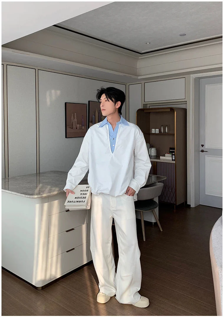 Wrinkle-Free Straight-Leg Loose Pants - Image 7