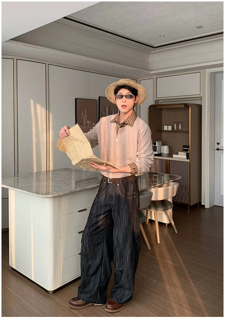 Wrinkle-Free Straight-Leg Loose Pants - Image 8