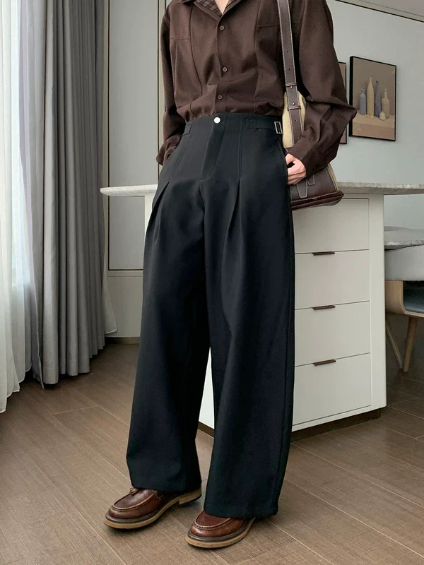Wrinkle-Resistant Wide-Leg Casual Pants - Image 2