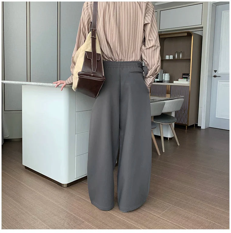 Wrinkle-Resistant Wide-Leg Casual Pants - Image 5