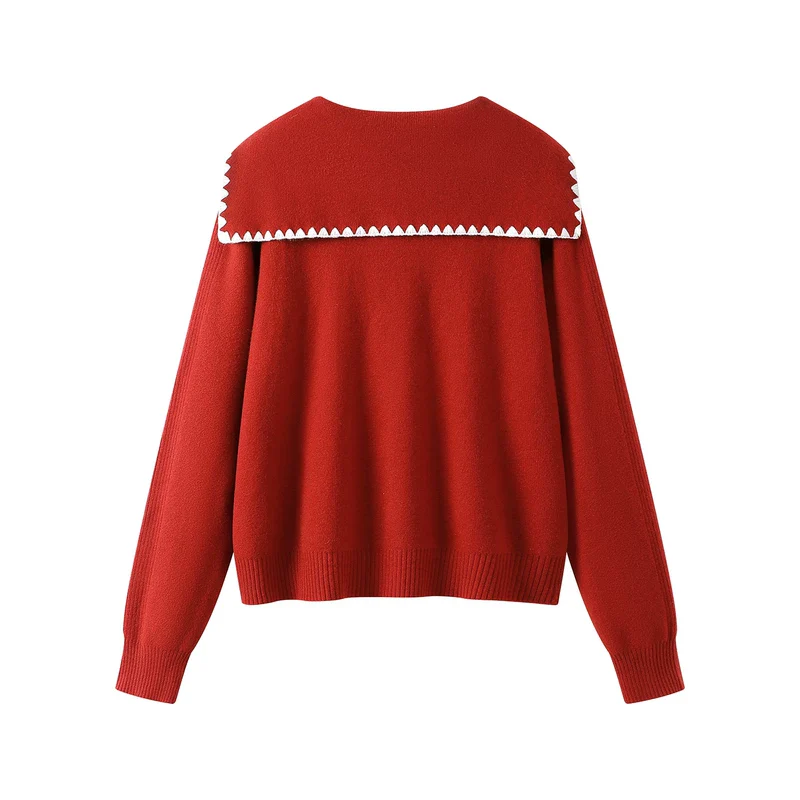 Zip Front Knit Hoodie Sweatshirt - Image 6